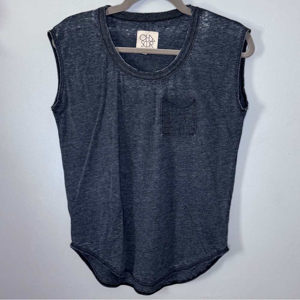 Chaser Charcoal Sleeveless Muscle Tee